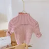 Pullover Autunno Inverno Bambini Maglioni Solid Ragazze Maglioni Toddler Neonati maschi Pullover Dolcevita Ragazzi Maglieria Bambini Top Abbigliamento per bambini HKD230719