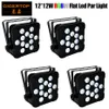 Halloween Projector SHDHDS aluminiumlegering Led Par 12x12W RGBW 4in1 Lights DMX512 DISCO Christmas Lights Stage DJ299W