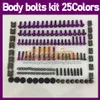 268PCS Motorcycle Fairing Bolts Full Screw Kit For KAWASAKI NINJA ZX 14R 14 ZX-14R ZX14R 2012 2013 2014 2015 2016 2017 Complete MO270i