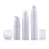 5 ml 10 ml 15 ml Blanc Airless Bouteille Lotion Pompe Mini Échantillon et Test Bouteilles Conteneur À Vide Cosmétique Packaging262W