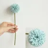 Decorative Flowers 5PCS Artificial Chrysanthemum Dandelion Silk Flower Hydrangea Fake Home Decor Wedding Christmas Decoration