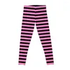 Active Pants Neon Pink And Black | Stripes Halloween Outfit Leggings Women's Sport Sports Yoga Pants?