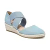Kvinnor Sandaler Summer Solid Color Espadrilles Cross Belt Casual Wedge Sandal Fashion Outdoor Beach Ladies Shoes 230718