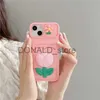 Casos de telefone celular Cute Cartoons 3D Flower Love Heart Liquid Silicone Card Case para iPhone 14 13 12 11 Pro Max X XR XS 7 8 Plus SE3 Cover J230719