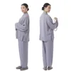 Ubrania etniczne Dorośli Layman Meditation Suits Zestawy 3 kolory bawełniany bieliznę zen haiqing ubrania tradycyjne chińskie garnitur dla tai chi