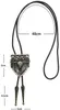 Bolo Ties Amrican rame lungo corno testa di toro Cravatta Bolo per donna donna Fatta a mano Western Art Lega indiana Cravatta silvr stella Pentagramma HKD230719