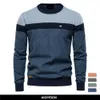 Maglioni da uomo AIOPESON Maglione di cotone impiombato Uomo Casual O-Collo Pullover di alta qualità Maglioni lavorati a maglia Uomo Nuovo inverno Marca Mens Maglioni L230719