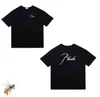 23ss New Rhude Mens T-shirt de haute qualité Tess Designer Casual Fashion manches courtes Europe Amérique Hommes Femmes Col rond T-shirts Taille américaine S-xxl 6nxi