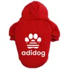 Dog Apparel Brand Clothes Winter Warm Fashion Hoodie Pet Shirt For Small Medium Dogs Pets Chihuahua Pug Coat Clothing