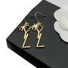 Women Stud Earrings Designer Jewelry Palm Tree Dangle Pendant 925 Silver Earring Y Party Studs Gold Hoops Engagement