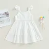 女の子のドレスma赤ちゃん3-8yキッズ幼児の女の子の夏のドレス子供の女の子ラッフルaラインバースデードレス服