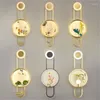 Wall Lamps RONIN Gold Creative Sconces Lights Modern Brass LED Enamel Fixtures For Home Bedroom