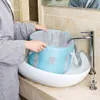 Foot Care Home Portable Soaking Bag Camping Travel Foldbar 5layer Feet Bath Bucket Healthcare Accessories Blue Large 230718