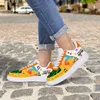 DIY shoes mens running shoes one for men women platform casual sneakers Classic White Black cartoon graffiti green trainers outdoor sports 36-48 73405