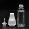 CALIENTE en Europa Botellas TDP 10ml, Nuevo diseño 10ml PET Botellas transparentes Gotero Plástico Eliquid Contenedores con tapas a prueba de niños Tamper Thin Panb