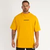 Camisetas masculinas Roupa de rua Camiseta de algodão Verão Lazer Simples Gola redonda Manga curta Jogger Moda Exercício Roupas esportivas