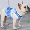 Roupa para cachorro, menino, camisa de verão, sem mangas, estampada, para cachorro, camiseta, colete respirável, roupas, gato