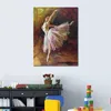 Vacker dansare Canvas Art Ballerina Dancer Tilting Edgar Degas Målning Artwork Handmade Hotel Room Decor