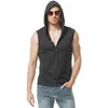 Mens Tank Tops Summer Fashion Hoodie Lightweight Casual Sleeveless Top Cotton Tshirt Thin Quick Dry Sports 230718