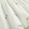 Vestidos da menina ma bebê 6m-4y criança criança meninas vestido floral sem mangas babados vestidos de linha a trajes de verão