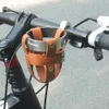 Porte-bouteilles de vélo en similicuir avec clé M5 Porte-bouteilles d'eau de vélo pliant de montagne vintage Support de porte-bouteille de vélo HKD230720