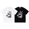 23SS New Woman Men's Solid T-Shirts High End Limited Classic Cartoon Deerlet Printing Tee Summer Beach Respirável Moda Rua Manga Curta TJAMMTX350