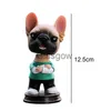 Interior Decorations Cool Pug Nodding Dog Car Dashboard Decor Toys Bobblehead Car Accessories Interior Shaking Head Figures Cute Car Ornament Gifts x0718