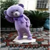 2018 Factory Cakes Teddy Bear Mascot Animal Costume Purple Lavender Mascot Bear Clothing Adult Cartoon Mascot For Hallowe319s