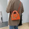 Mini Orange Tote Bags For Women 2022 Hit Red Purses And Handbags Ladies Mini Blue Leather Shoulder Bag White Purse Crossbody