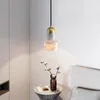 Pendantlampor Ourfeng Nordic Lights Marmor LED Copper Hanging Lamp 220V 110V Modern Hem Dekorativ för matsal Restaurang