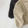 プルオーバー冬の男の子ツイストニットセーター子供用ゆるいジャケットキッズ服幼児の女の子モヘアカーディガンセータートップHKD230719