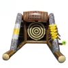 High Quality Small 2 5 3 4mH Inflatable Axe Throwing shooting dart board Games with China Factory 10axes293m