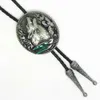 Bolo Ties Western Howling Wolf Bolo Tie Antique Design Cowboy Bolo Tie