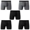 Underpants 5pcs Boxershorts Men Long Cotton Man Breathable Solid Flexible Shorts Boxer With Pluse Size Para Hombre