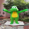 2019 Factory Green Dragon Dinosaur Mascot Costume Cartoon Clothing Adult Size Fancy Dress Party 237b