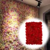 Dekorativa blommor 16x24 "Silk Rose Flower Wall Decor Fake Mat for Backdrop Bridal Po Pography Baby Shower Decorations