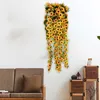 Decorative Flowers Long Garland With Green Leaves Ornaments Wall Backdrop Hanging For Living Room Arrangement Wedding Ceremony