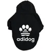 Dog Apparel Brand Clothes Winter Warm Fashion Hoodie Pet Shirt For Small Medium Dogs Pets Chihuahua Pug Coat Clothing