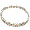 Charmante natuurlijke 8-9 mm witte AKoya parelketting 18 inch 14k gouden sluiting261i