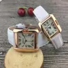 Top rose gold watch men and women couple leather waterproof 25mm 31mm bracelet fashion gold bracelet ladies watch251k