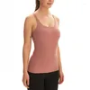 Aktive Shirts 2023 Y-Typ Sport Yoga Tank Atmungsaktive Damen Sommer Schnell Trocknend Dickes Material Ärmelloses Shirt Gym Tops