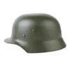 WWII German Elite M35 Helmet Steel Stahlhelm Armor ET68 Combat Retro Replica Head Gear Hat253t