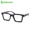 Lunettes de soleil SOOLALA 2023 Square Hit Color Anti Blue Light Hommes Femmes Lunettes de lecture Lecteur presbyte avec numéro Leesbril Mannen