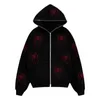 brand Men's Hoodies KAPITAL Skeleton luxe Rhinestones Off White Full Zip hoody Men Women h2y men 22ss New Y2k Long Sleeve Sweatshirts Streetwear Oversized hoodi 1Z2N