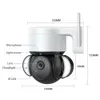 DOME-kameror 5MP Säkerhetsskydd PTZ IP-kamera WiFi-Intelligent AI-personal Tracking-Outdoor Home Network Video Full Color Surveillance 221109