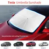 Schaduw Voor Tesla Model 3/Y/X Serie Auto Voorruit Zonnebrandcrème Paraplu UV Bescherming Zonneklep Protector voorruit Zonnescherm Cover 230718