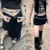 Gürtel Damen Reliefmuster Schnalle Dekor Taille Kette für Sommer am Meer Kleidgürtel