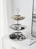 Plates Creative Fruit Tray Home Living Room soffbord Nutter Candy Snack Storage Dessert Display Stand Enkelt och modernt