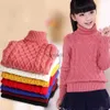 Pullover Children's Sweater Boys Girls Jacket Kids Warm Solid Clothing Baby Autumn Winter Tops Teenagers Fleece Thick Turtleneck Pullover HKD230719