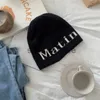 Beanie/Skull Caps Koreaanse Brief Gebreide Muts Vrouwen Koepelzak Hoofd Vintage Veelzijdige Beanie Mannen Hiphop Herfst Winter Warme Skimuts Trending Y2k Kpop J230719